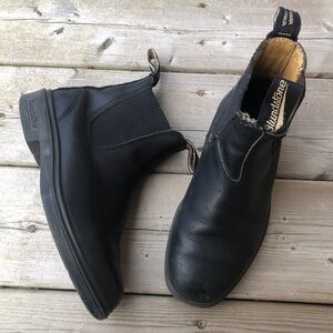 Women's Size 6 Black Leather Ankle Blundstone Blundstones Chelsea Boots Booties